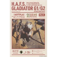 *** Ocean Hall ARTPLA GLADIATOR G1/G2 & Smile Eddie Ansel 1/35 Ma.k Model