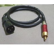XLR male to RCA (1meter) audio cable