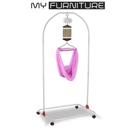 Baby Cradle Stand MYS9 - Besi Buaian Baby Cradle Swing Buai Baby Sarung Buai Rangka Buaian Bayi Spring Cot Chrome Complete Set Cradle Stand Frame  摇篮铁架布