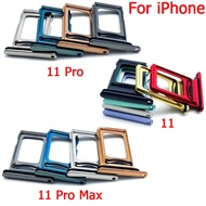 Original New For iPhone 11 Pro 11Pro Max Dual SIM Card Tray Slot Holder Adapter Accessories