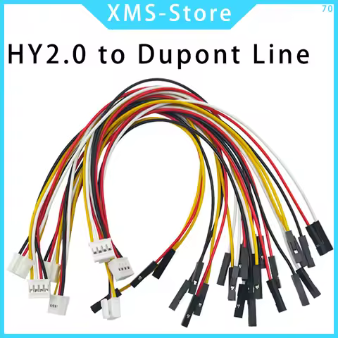 10Pcs HY2.0 to Dupont line electronic wire-2P/3P/4P/5P/6 Pin To 2.54mm Dupont Male/Female Wire Conne