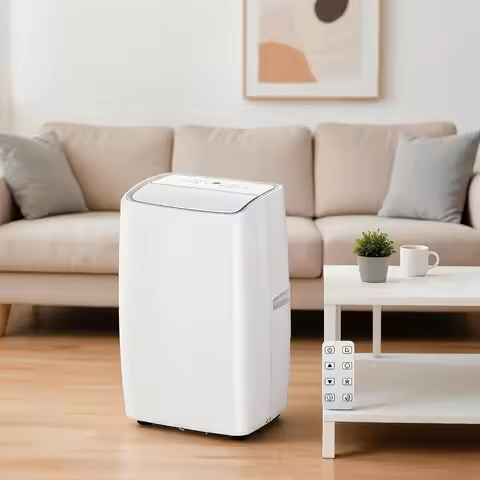 14000 BTU Portable Air Conditioner– 3-in-1 Cooling, Dehumidifying & Fan with Remote Control, Sleep M