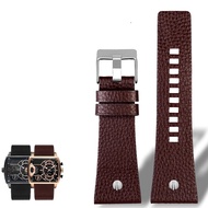 {ZDJFNH} For Diesel Watchbands Mens Wrist Large Size Watch Bands P-Olice 26MM 28MM 30MM 32MM Black B