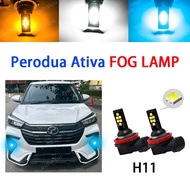 PERODUA Ativa FOG LAMP LED BULB Ice blue White Yellow Lampu Spotlight Sport Light Mentol Kereta Halo
