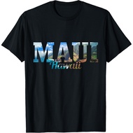 Men's cotton T-shirt Maui Hawaii Hawaiian Islands Surf Surfer Gift T-Shirt Fast Shipping 4XL , 5XL ,