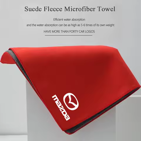 2-in-1 Microfiber Towel Car Cleaning Tools Rag Cloth For Mazda 3 CX5 CX30 MX5 CX3 CX9 CX7 MX3 MX6 CX