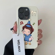 Cute Phone Case Cartoon Suitable for iPhone Magnetic Original Phone Case Double-layer imd Dopamine S