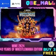 WWE 2K24 40 Years of WrestleMania Edition ( PS4 & PS5 ) DigitalDownload