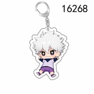 Anime Hunter x Hunter Killua Zoldyck Chibi Mica Acrylic keychain transparent decoration bookbag as a