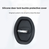 4pcs Car Door Mute Damping Cushion Silicone Door Lock Buckle Car Door Anti-collision Protective Cove