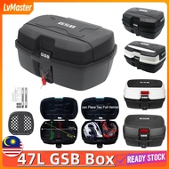 47L Box GSB Top Box Motorcycle Box Motor Lc 135 Extra Trunk Waterproof Detachable Universal Base Wit