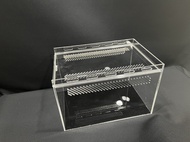 กล่องอะคริลิคแบบใส หนา 3 มิล กล่องเลี้ยงสัตว์เลื้อยคลาน แบบมีฝาเลื่อนเปิดด้านบน EP2