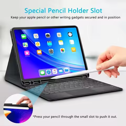 For Ipad Bluetooth Keyboard Case for iPad 12.9 inch A1584/A1670/A1671/A1821 Pro2015 Covers Funda Pro