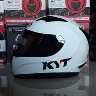 Helm KYT R10 Full face Solid white Tjakep
