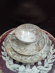 德國古董Bavaria骨瓷咖啡杯連蛋糕碟set