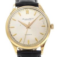 IWC Schaffhausen Antique Watch, Caliber 109, 18K Yellow Gold with Embossed Leather, Automatic, Silve