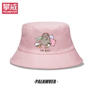 หมวกตกปลาสุดน่ารัก Pusheen Cat หมวกตกปลาแบบลำลองสำหรับกลางแจ้ง หมวกครอบครัว หมวกกันแดดแบบอเนกประสงค์