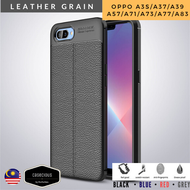 Oppo A3SA37A39A57A71A73A77A83 Slim Leather Laychee Grained Medium Hard Polycarbonate TPU Back Cover 