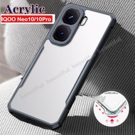 For VIVO IQOO Neo 10 Pro Neo 10 5G Acrylic Case Shockproof Casing Camera Protection Back Clear Cover