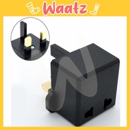 (CHGR10) Euro/US 2 Pin To 3 pin UK Traveller Conversion Plug Adaptor For Malaysia (Z7-2)