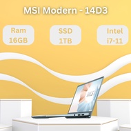 MSI Modern 14 - D3 | Ram : 16GB | SSD : 1TB | Intel : i7-11 - Refurbished Like New