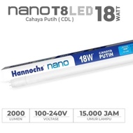 Lampu LED NANO T8 18Watt Lampu Neon Hannochs Cahaya Putih