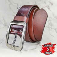 Tamam.storee Men's Genuine Leather Belt/ Men's Leather Belt Oval Genuine Leather Buckle