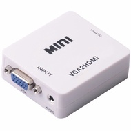 MINI VGA to HDMI Adapter Converter VGA2HDMI Connector With Audio For PC Laptop
