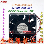 Fan 24V NMB3115RL-05W-B69Original Heat Dissipation 0.50A 3115RL-05W-B60 1DPV