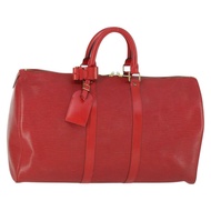 路易威登 Epi Keepall 45 波士頓包 紅色 M42977 LV 正品 168280