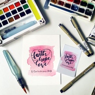 Christian Ezlink Card Sticker design - Faith Hope Love