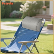 Lounge Chair Pillow with Strap Soft Removable Portable Neck Pillow for Lounger Patio Lawn Chairs Out