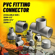 PVC Fitting Connector 15mm/20mm/25mm Pipe Connector