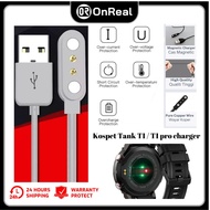 OnReal Kospet Tank T1/T1pro Charger Smart Watch Charger Magnetic 2pin Cas Jam Smart Watch Pengecas J