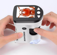 1080P 800X USB TF 2นิ้ว LCD ดิจิตอลแบบพกพากล้องจุลทรรศน์ชีวภาพชุดกล้องสำหรับโรงเรียนวิทยาศาสตร์การศึ