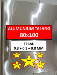 Plat Seng Alumunium - 80x100 cm - Plat Talang