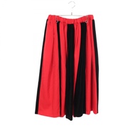 [二手] Comme des Garçons COMME des GARCONS COMME des GARCONS裙子，條紋，絲絨飾邊，RN-S011，毛棉裙子，女裝，二手 A