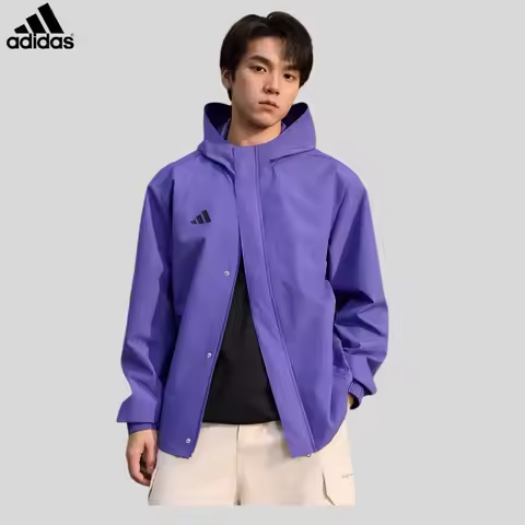 Adidas Adidas Jacket Men's Spring Casual Sports Woven Hooded Jacket KW0693