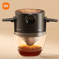 Suitable For Xiaomi Stainless Steel Easy Clean Reusable Coffee Funnel Portable Foldable Coffee Filter Paperless Pour Over Holder Dripper