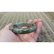 19.77 Wai Burmese Jade a Goods Waxy Yellow Bracelet Counter Boutique Jewelry Natural Gem