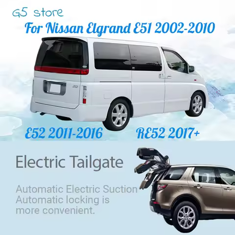 Power Electrically operated Smart Automatic tailgate modification system For Nissan Elgrand/Quest E5