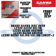 LEXUS IS250 GSE20 / LEXUS GS300-350-450 GRS190 / GRS191 (FRONT) BRAKE DISC ROTOR-BRAND 100% ORIGINAL