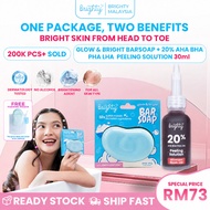 Brighty Glow & Bright Bar Soap X Brighty 20% AHA BHA PHA LHA Peeling Solution Glowing Skin