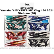Yamaha Y15 Y15ZR MX King 150 2021 Vietnam (26) Body Sticker