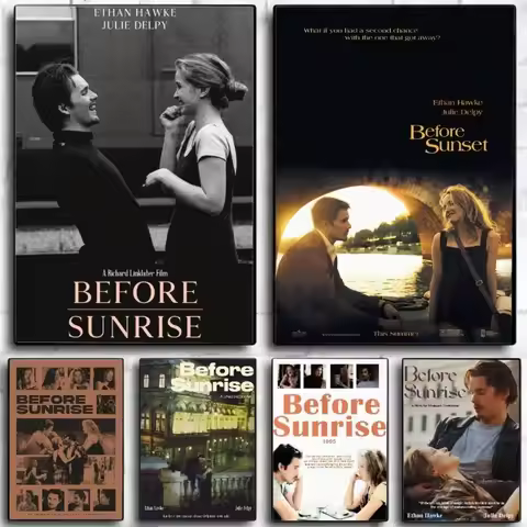 Classic Love Movies Before Sunrise Poster Wall Art Home Decor Room Decor Digital Painting Living Roo