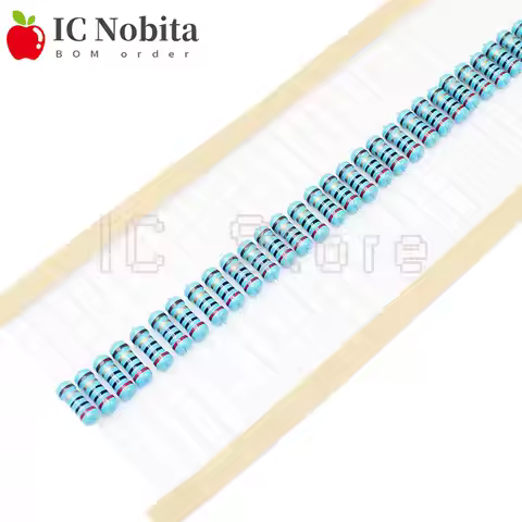 10PCS 1W Metal Film Resistors Resistor 1% 0.1~1M 1.2 1.5 2 4.7 10R 47 100 220 360 470 1K 4.7K 10K 22