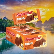 ROMA SUPERSTAR SNAPS TRIPLE CHOCOLATE BOX CONTENTS 12 PCS | SUPERSTAR SNAPS WAFER