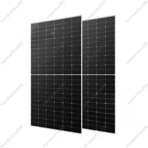 Bifacial Double-Glass Solar Panel Module 550W-580W High Efficiency Mono PV Panels for Home Rooftop P