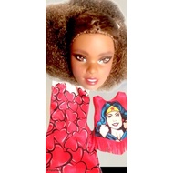 Barbie head, barbie collector, barbie holiday/, second hand barbie/, preloved barbie head, barbie co
