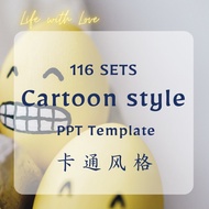 【PPT Template】LifewithLove 116 sets Cartoon style PowerPoint Presentation template PPT Bundle Set 卡通